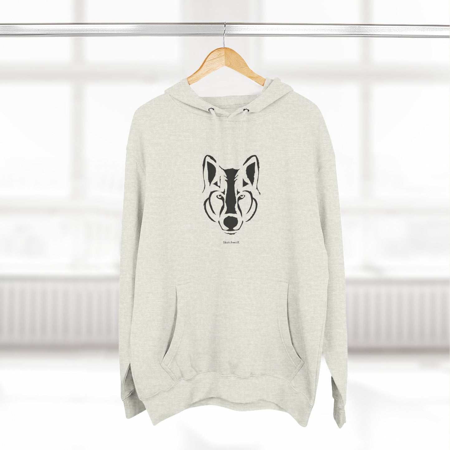 Three-Panel Fleece Hoodie