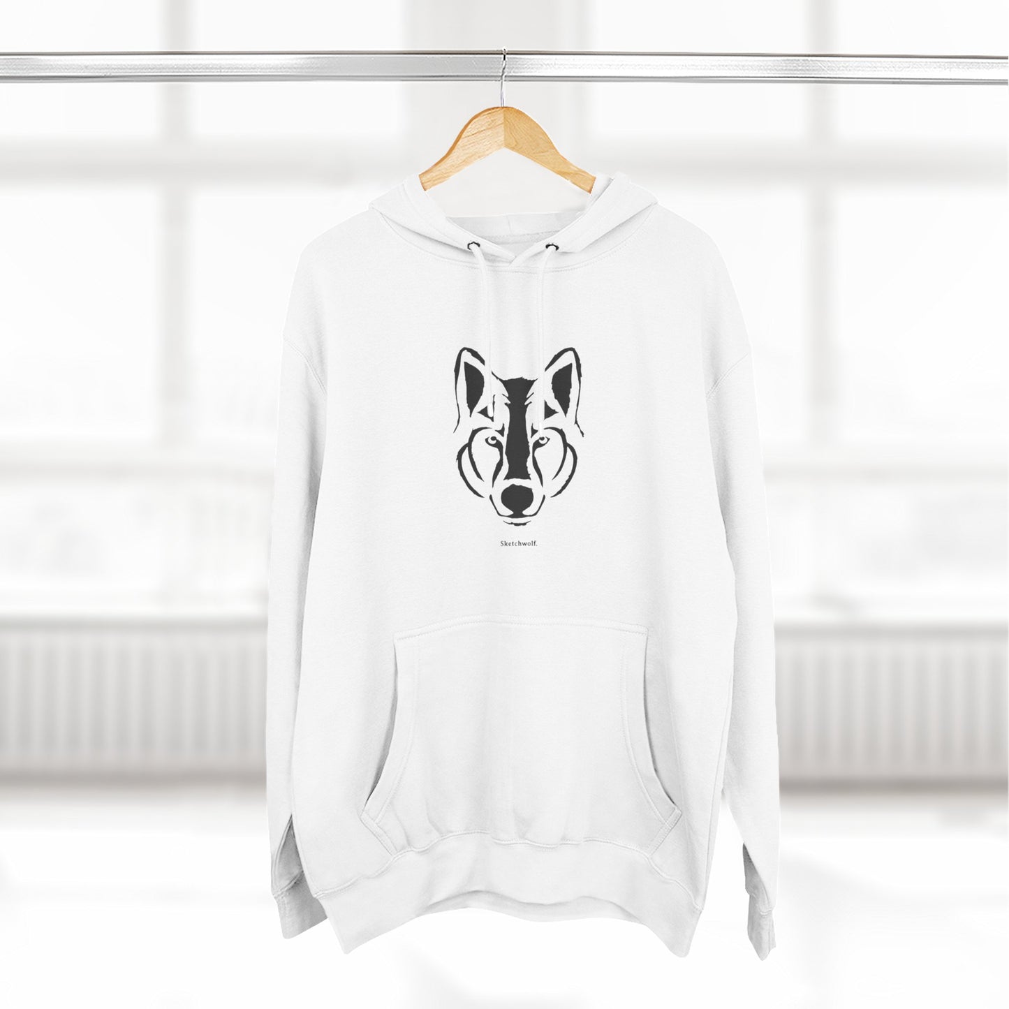 Three-Panel Fleece Hoodie