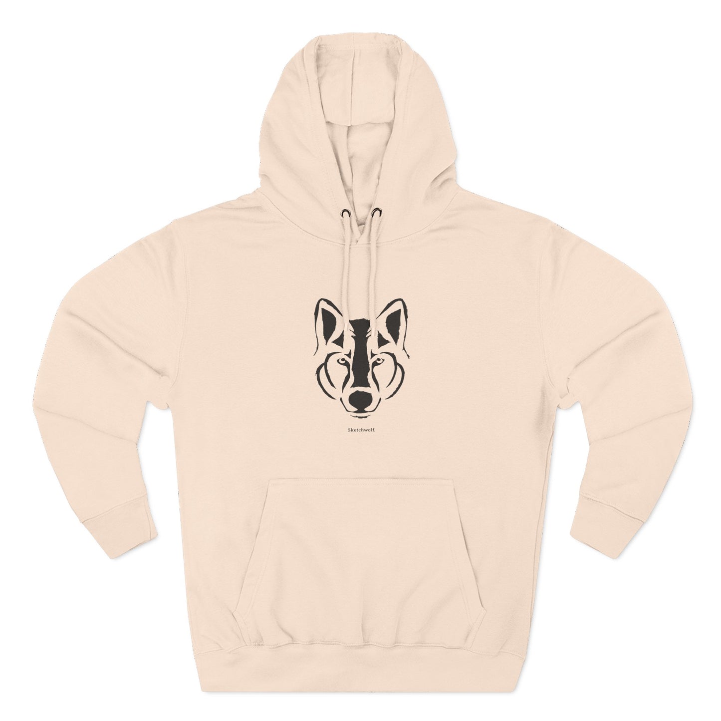 Three-Panel Fleece Hoodie