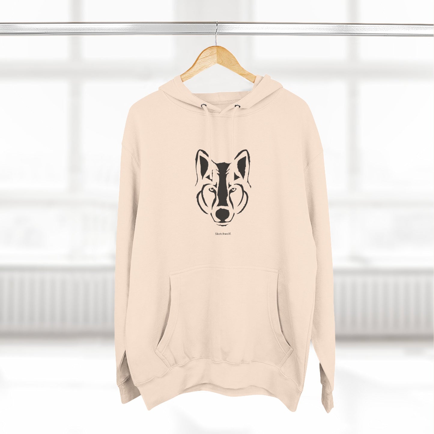 Three-Panel Fleece Hoodie