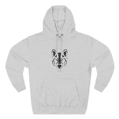 Three-Panel Fleece Hoodie